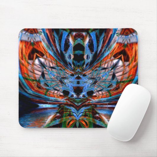 Psychedelic Dragonfly Mousepad Muismat (Met muis)