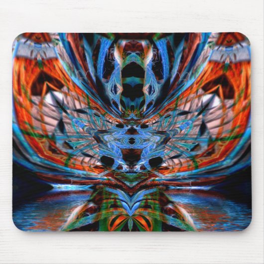 Psychedelic Dragonfly Mousepad Muismat (Voorkant)