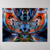 Psychedelic DragonFly Poster (Voorkant)