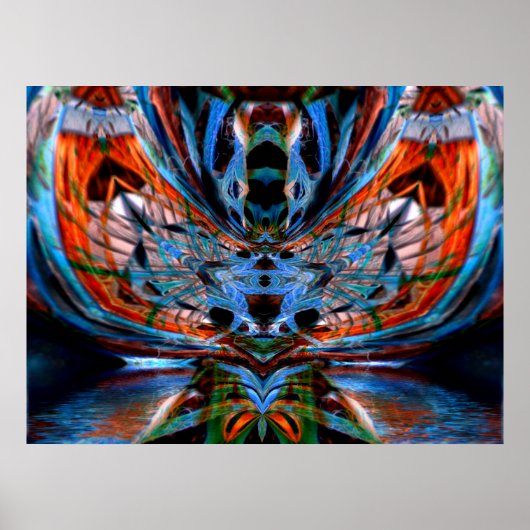 Psychedelic DragonFly Poster (Voorkant)