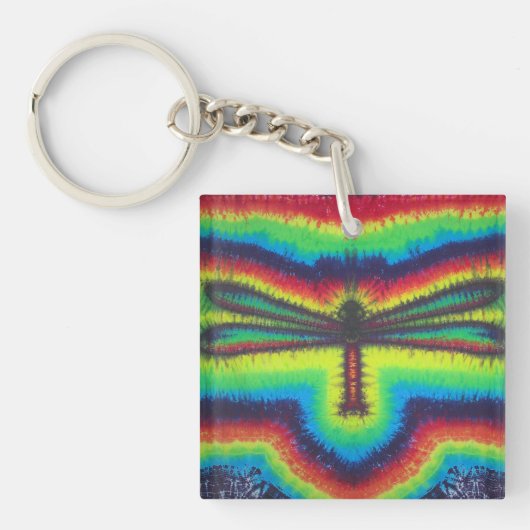 Psychedelic Dragonfly Sleutelhanger (voorkant)