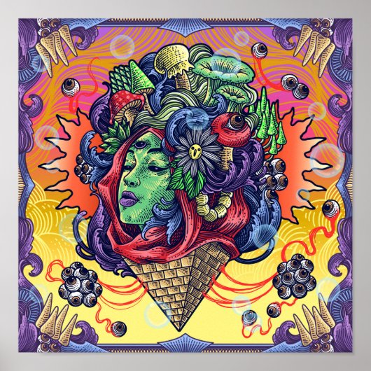 Psychedelic Dream Poster (Voorkant)