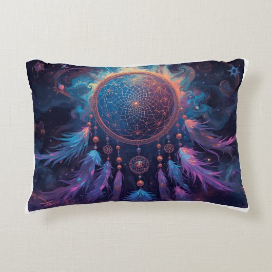 psychedelic dreamcatcher cushion accent kussen (Voorkant)