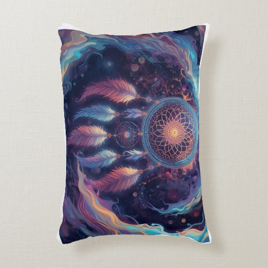 psychedelic dreamcatcher design accent kussen (Voorkant(Verticaal))