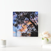 Psychedelic Dreams Nature Views Wall Clock Vierkante Klok (Huis)