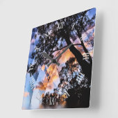Psychedelic Dreams Nature Views Wall Clock Vierkante Klok (Hoek)