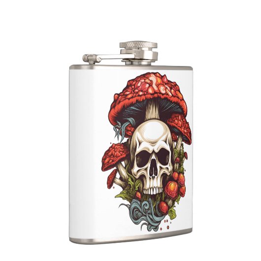 Psychedelic Dreams: Schedels in Wonderland Heupfles (Rechts)