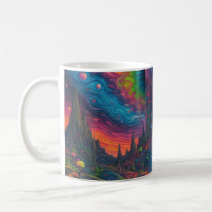 Psychedelic Dreamscape Koffiemok
