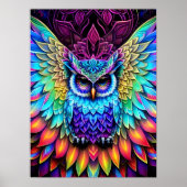 "Psychedelic Dreamscape: Lowells levendige kleur E Poster (Voorkant)