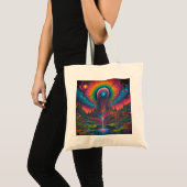 Psychedelic Dreamscape Tote Bag (Voorkant (product))