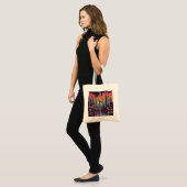 Psychedelic Drippy City Art Tote Bag (Voorkant (model))