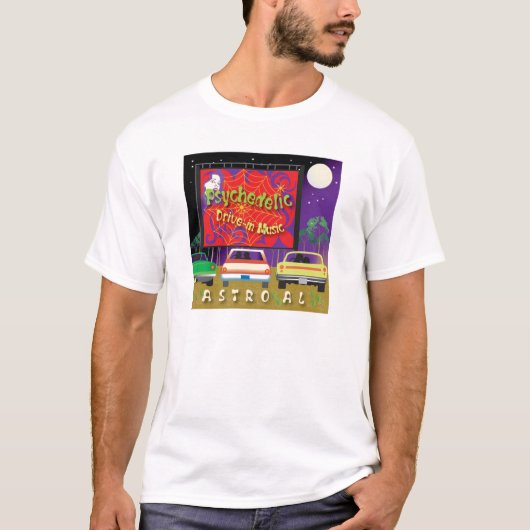 Psychedelic Drive in Music T-shirt (Voorkant)