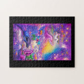 Psychedelic droomt kleurrijke waanzin abstracte ku legpuzzel (Horizontaal)