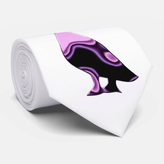 Psychedelic Duck Stropdas (Opgerold)