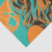 Psychedelic: Een 1960s Retro Hippie Decoupage Pape Tissuepapier (Detail)