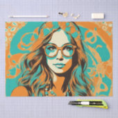 Psychedelic: Een 1960s Retro Hippie Decoupage Pape Tissuepapier (Craft)