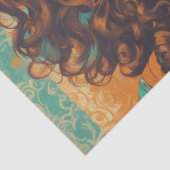 Psychedelic: Een 1960s Retro Hippie Decoupage Pape Tissuepapier (Detail)