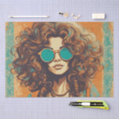 Psychedelic: Een 1960s Retro Hippie Decoupage Pape Tissuepapier (Craft)