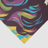 Psychedelic: Een 1960s Retro Hippie Decoupage Pape Tissuepapier (Detail)