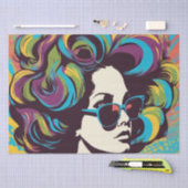 Psychedelic: Een 1960s Retro Hippie Decoupage Pape Tissuepapier (Craft)