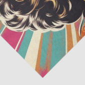 Psychedelic: Een 1960s Retro Hippie Decoupage Pape Tissuepapier (Detail)