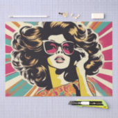 Psychedelic: Een 1960s Retro Hippie Decoupage Pape Tissuepapier (Craft)