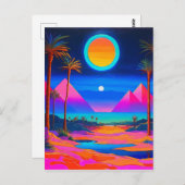 Psychedelic Egypt Briefkaart (Voorkant / Achterkant)