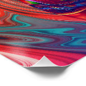 Psychedelic Electric Acoustic Semi Guitars Art Perfect Poster (Hoek)