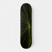 Psychedelic Electric Green Skateboard (Voorkant)