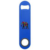 Psychedelic Elephant Bar - sleutel Speed Flessenopener (Achterkant)