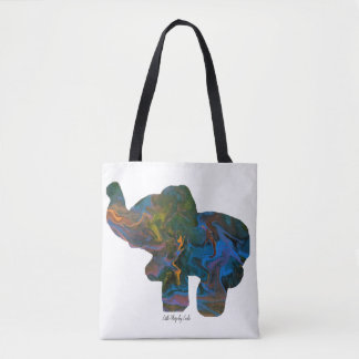 Psychedelic Elephant Canvas tas