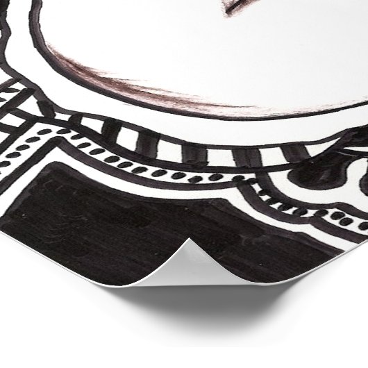 Psychedelic Elephant Poster (Hoek)