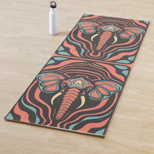 Psychedelic Elephant Yogamat (In situ)