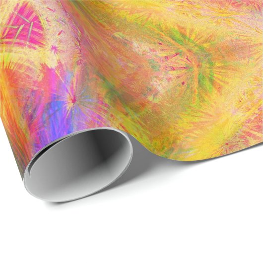 Psychedelic en multikleurenvlinder cadeaupapier (Rol Hoek)