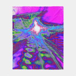 Psychedelic Energy Blanket Fleece Deken