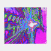 Psychedelic Energy Blanket Fleece Deken (Voorkant (Horizontaal))