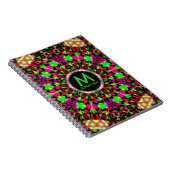 Psychedelic Explosion Monogram Notitieboek (Rechterzijde)