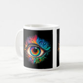 Psychedelic Eye Classic Mok, 11 oz Koffiemok (Voorkant links)