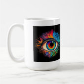 Psychedelic Eye Classic Mok, 15 oz Koffiemok (Links)