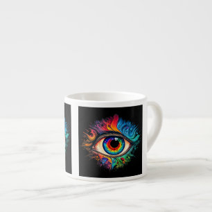 Psychedelic Eye Espresso Mok