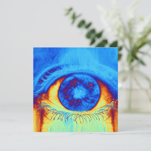Psychedelic Eye Kaart (Staand voorkant)