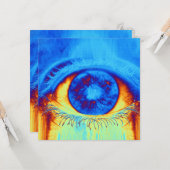 Psychedelic Eye Kaart (Voorkant / Achterkant in situ)