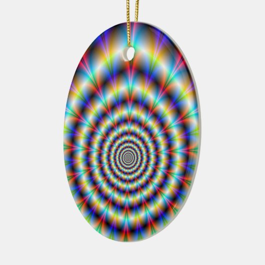 Psychedelic Eye Keramisch Ornament (Links)