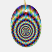 Psychedelic Eye Keramisch Ornament (Achterkant)