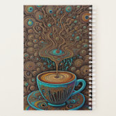 Psychedelic Eye of Coffee Drip College Trippy Planner (Achterkant)