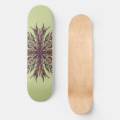 Psychedelic Eye Plant - Surreal Botanical Mandala Persoonlijk Skateboard (Voorkant)