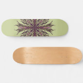 Psychedelic Eye Plant - Surreal Botanical Mandala Persoonlijk Skateboard (Horizontaal)