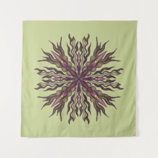 Psychedelic Eye Plant - Surreal Botanical Mandala Wandkleed