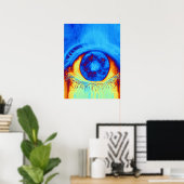 Psychedelic Eye Poster (Thuiskantoor)