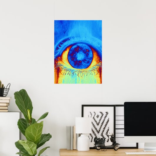 Psychedelic Eye Poster (Thuiskantoor)